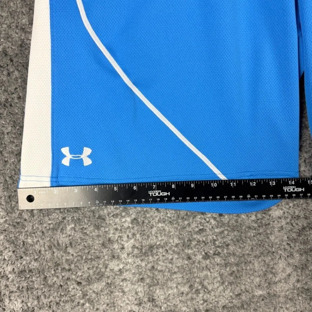 Under‎ Armour Men's XL Blue Mesh Athletic Basketball Shorts Loose Fit Summer